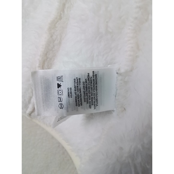 Columbia Womens Vest Sz M Full Zip Sherpa Fleece Lined White Black Color block - Picture 10 of 11